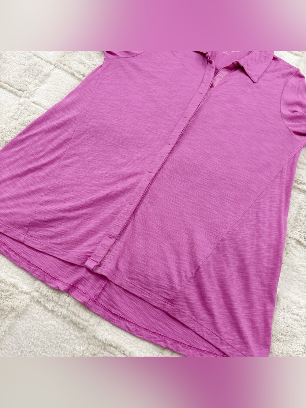 Soft Surroundings Button Down Tunic Top Petite Small - Picture 6 of 13
